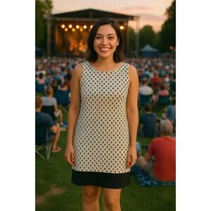 J. Jill Wearever Sleeveless Contrasting Knit Dress - Size Medium